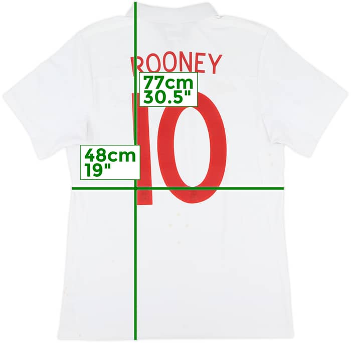 2009-10 England Home Shirt Rooney #10 - 6/10 - (M)