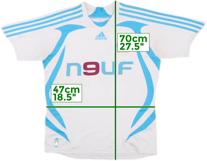 2007-08 Olympique Marseille Home Shirt - 5/10 - (L.Boys)