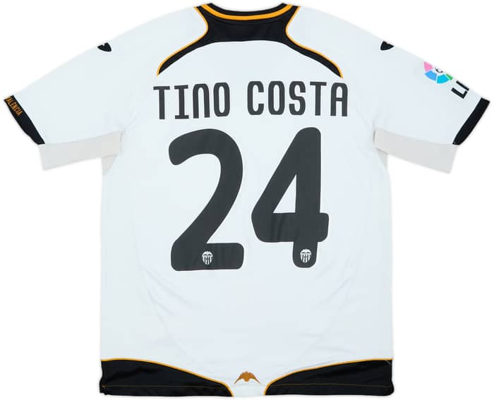 2011-12 Valencia Home Shirt Tino Costa #24 - 7/10 - (M)