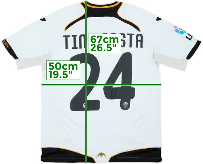 2011-12 Valencia Home Shirt Tino Costa #24 - 7/10 - (M)