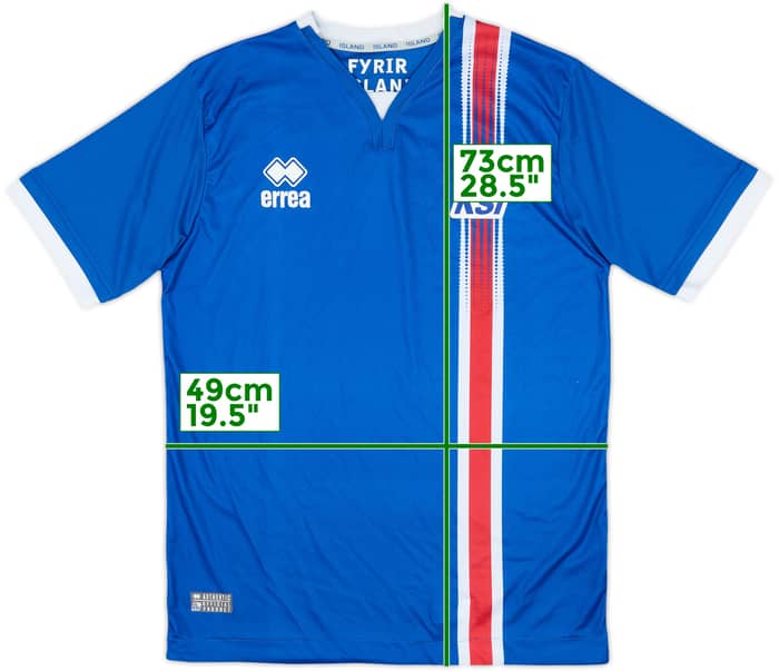 2016-18 Iceland Home Shirt - 8/10 - (M)