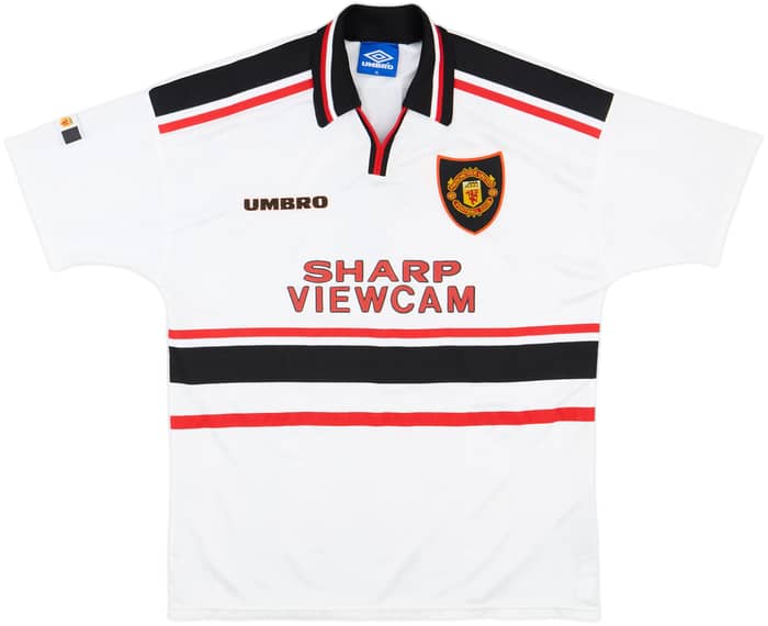 1997-99 Manchester United Away Shirt Beckham #7 - 8/10 - (XL)