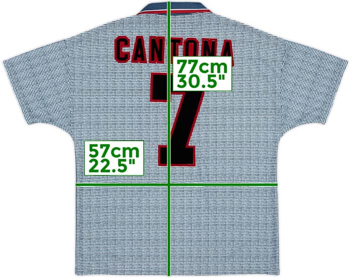 1995-96 Manchester United Away Shirt Cantona #7 - 9/10 - (L)