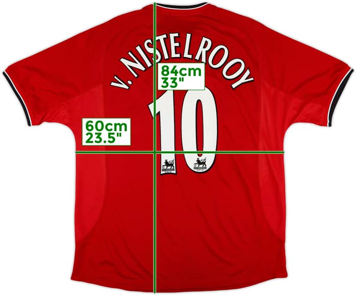 2000-02 Manchester United Home Shirt V.Nistelrooy #10 - 9/10 - (XL)