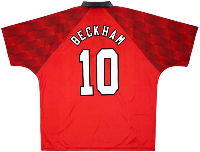 1996-98 Manchester United Home Shirt Beckham #10 - 10/10 - (XXL)