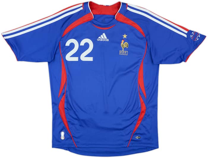 2006-07 France Home Shirt Ribery #22 - 8/10 - (M)