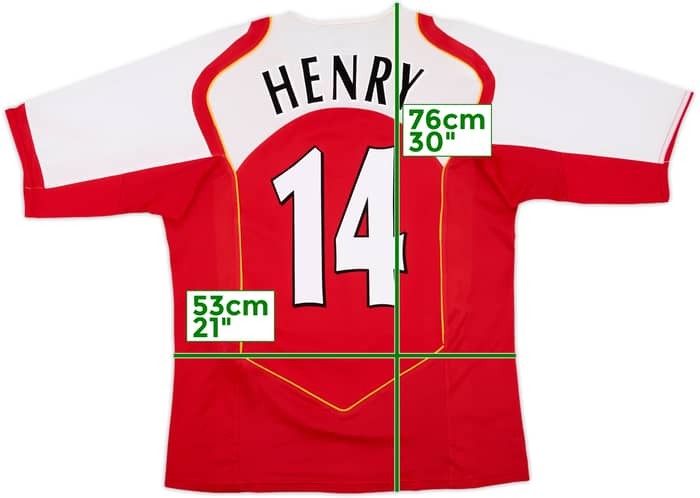 2004-05 Arsenal Home Shirt Henry #14 - 10/10 - (L)