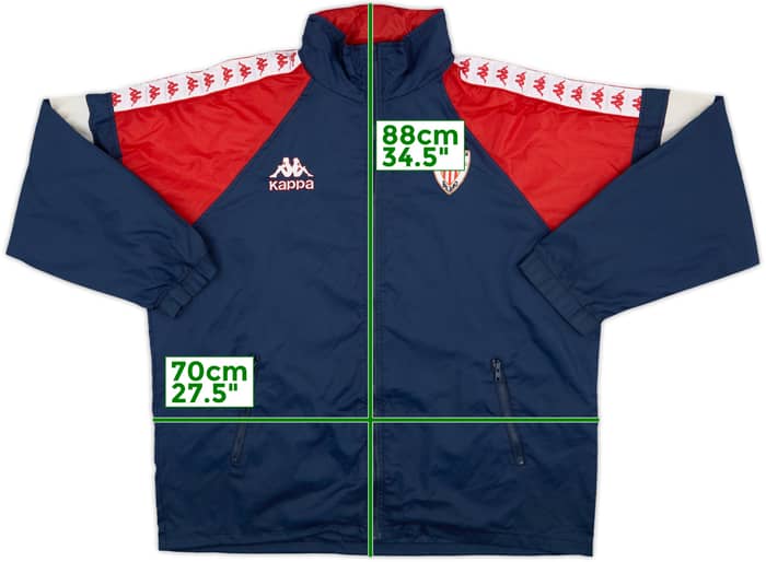 1995-97 Athletic Bilbao Kappa Hooded Rain Jacket - 6/10 - (XL)