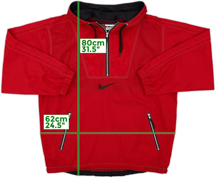 1996-97 South Korea Nike 1/4 Zip Drill Top - 8/10 - (S)