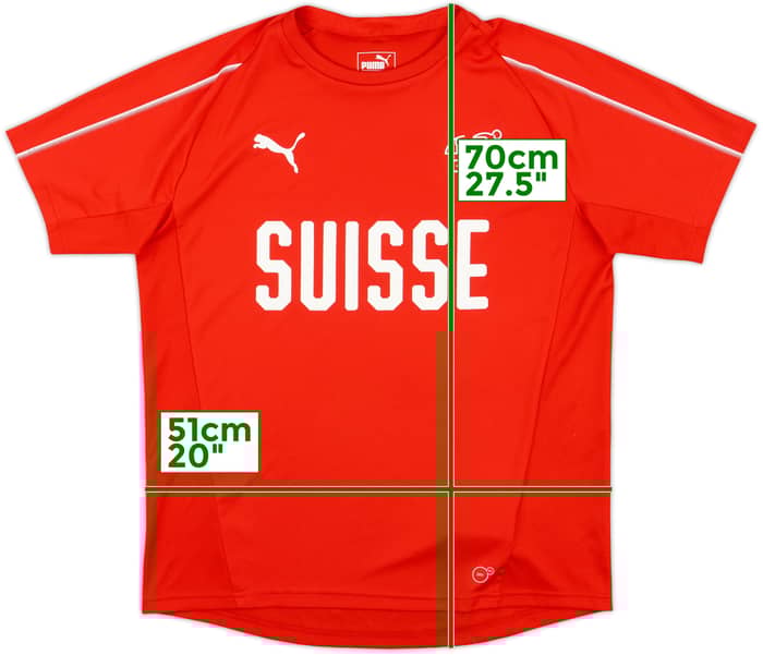 2018-19 Switzerland Puma Training Shirt - 10/10 - (XL.Boys)