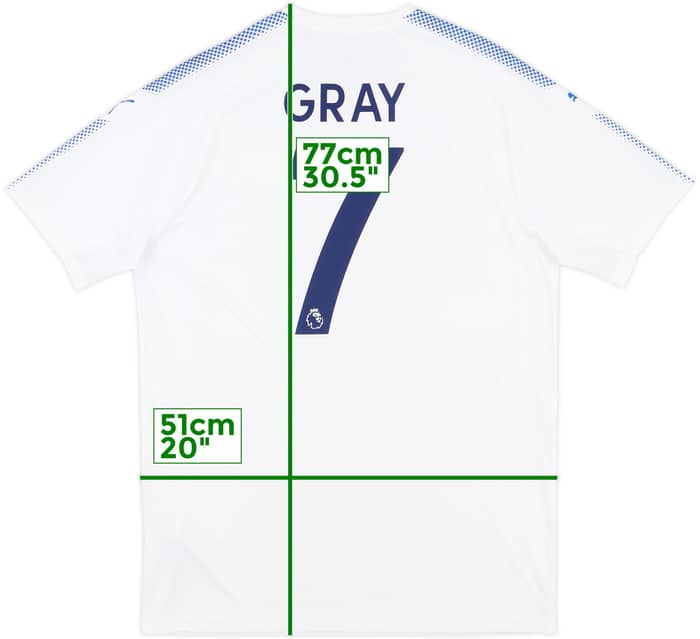 2017-18 Leicester Third Shirt Gray #7 - 7/10 - (L)
