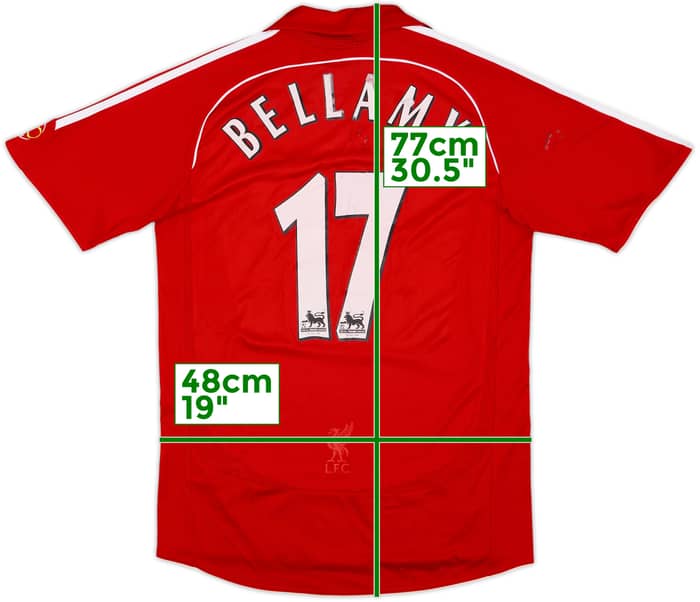 2006-08 Liverpool Home Shirt Bellamy #17 - 4/10 - (S)