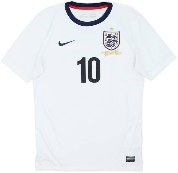 2013 England 150th Anniversary Home Shirt Rooney #10 - 6/10 - (S)