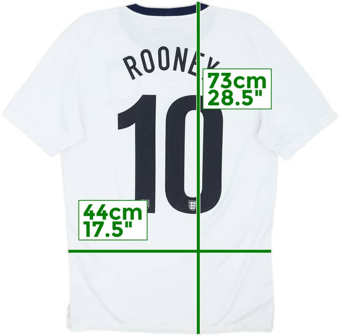 2013 England 150th Anniversary Home Shirt Rooney #10 - 6/10 - (S)