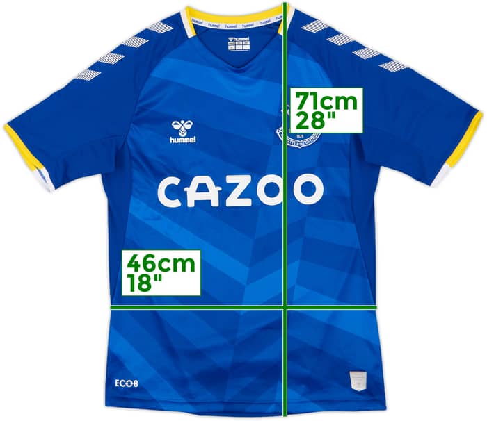 2021-22 Everton Home Shirt #2 - 8/10 - (M)