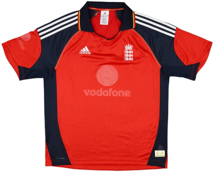 2009-10 England Cricket adidas Training Shirt - 4/10 - (L)