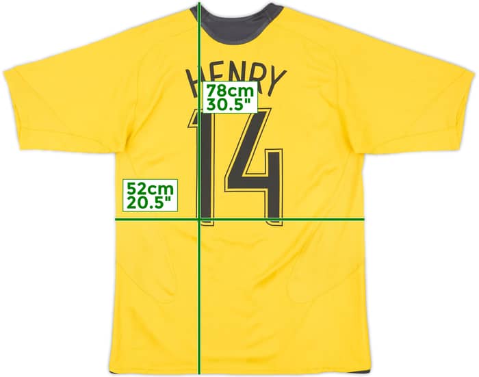 2006-07 Arsenal Away Shirt Henry #14 - 6/10 - (M)