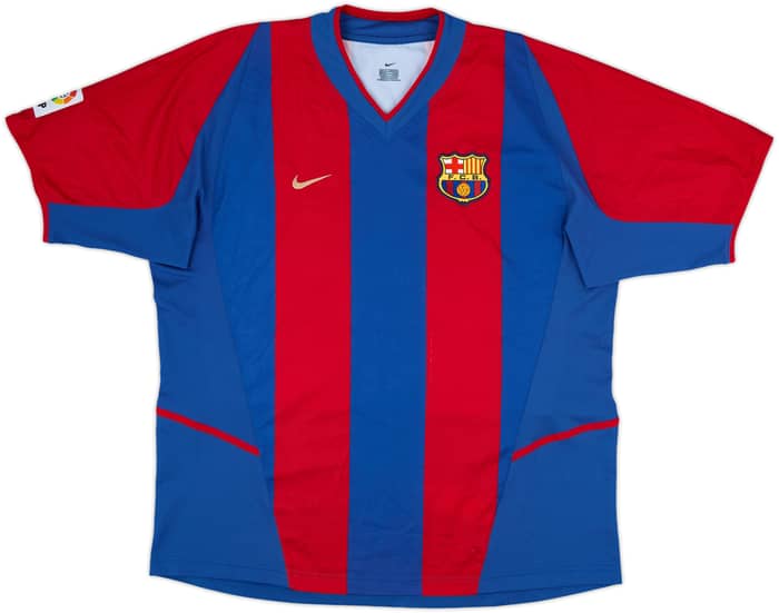 2002-03 Barcelona Home Shirt Riquelme #10 - 9/10 - (XL)