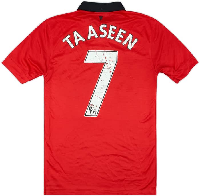 2013-14 Manchester United Home Shirt Taaseen #7 - 4/10 - (S)