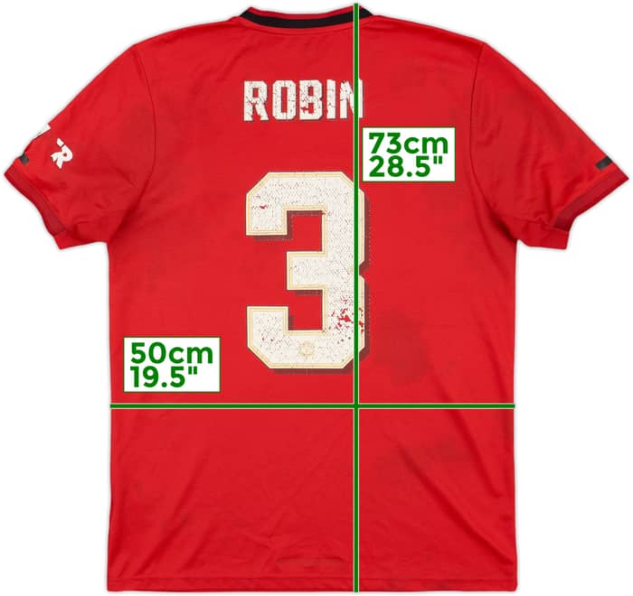 2019-20 Manchester United Home Shirt Robin #3 - 4/10 - (M)