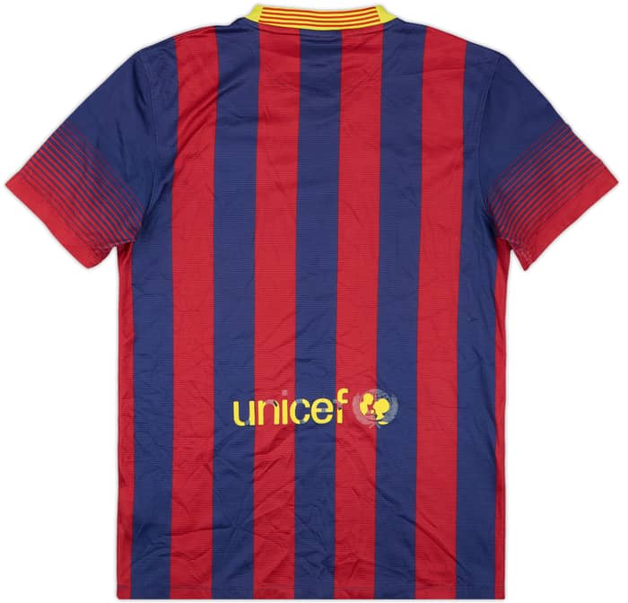 2013-14 Barcelona Home Shirt - 4/10 - (S)