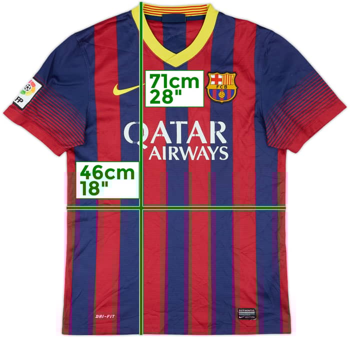 2013-14 Barcelona Home Shirt - 4/10 - (S)