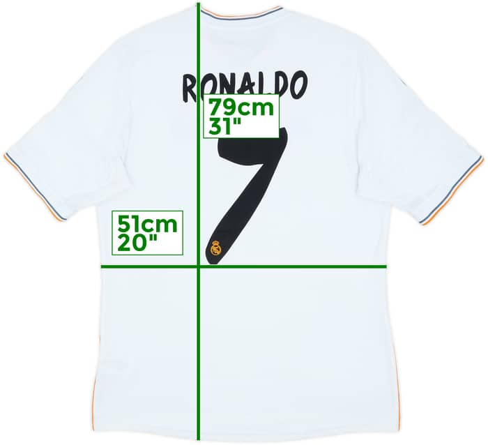 2013-14 Real Madrid Home Shirt Ronaldo #7 - 5/10 - (L)