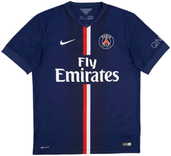 2014-15 Paris Saint-Germain Home Shirt Cavani #9 - 7/10 - (M)