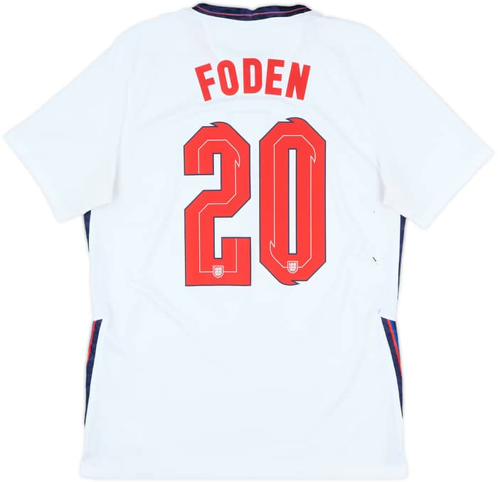 2020-22 England Home Shirt Foden #20 - 6/10 - (L)