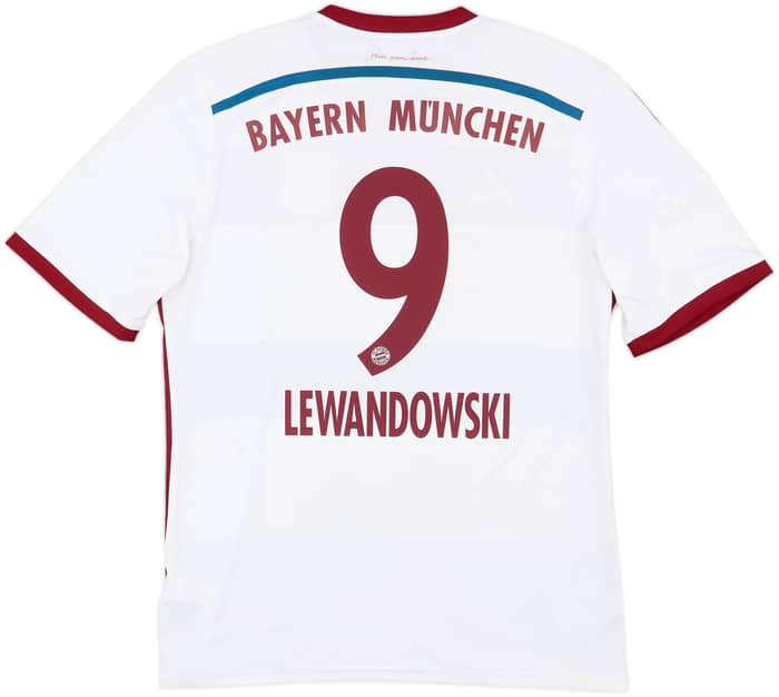 2014-15 Bayern Munich Away Shirt Lewandowski #9 - 7/10 - (L)