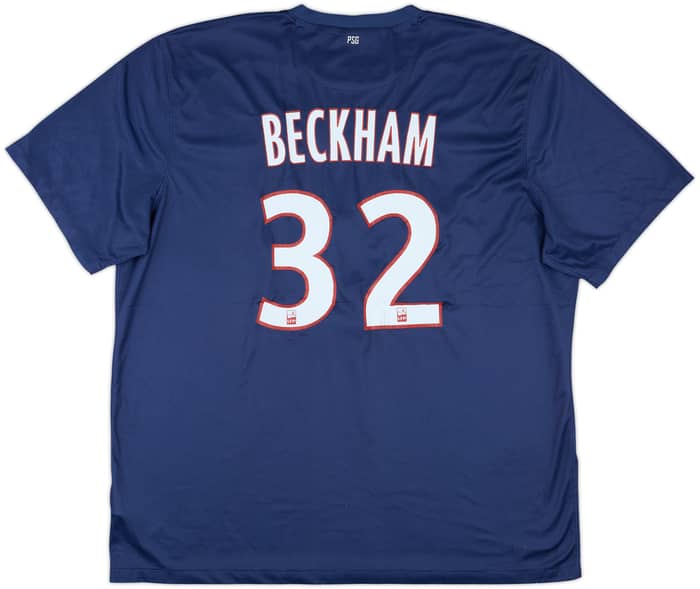 2012-13 Paris Saint-Germain Home Shirt Beckham #32 - 7/10 - (XXL)