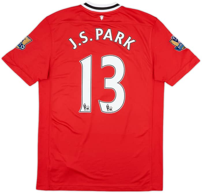 2011-12 Manchester United Home Shirt J.S.Park #13 - 9/10 - (M)