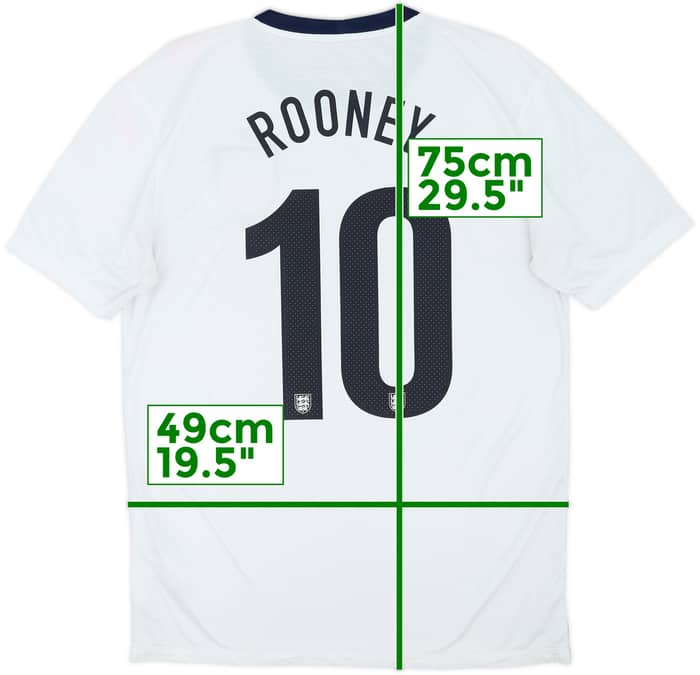 2013 England 150th Anniversary Home Shirt Rooney #10 - 5/10 - (M)
