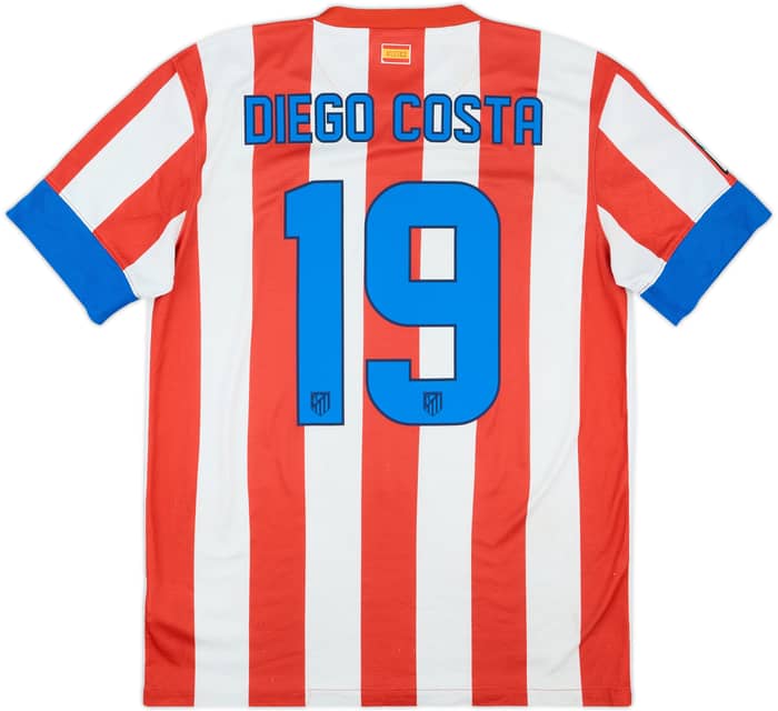 2012-13 Atletico Madrid Home Shirt D.Costa #19 - 6/10 - (M)