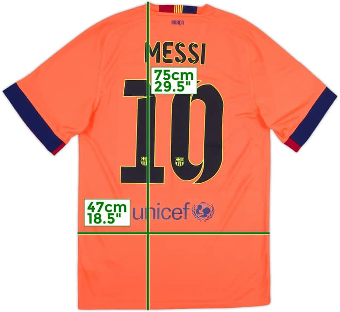 2014-15 Barcelona Away Shirt Messi #10 - 10/10 - (S)