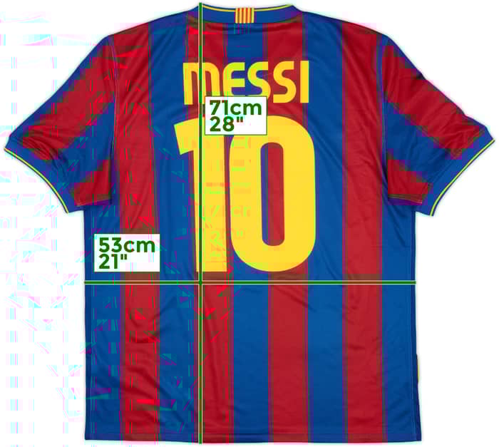 2010-11 Barcelona Home Shirt Messi #10 - 5/10 - (M)