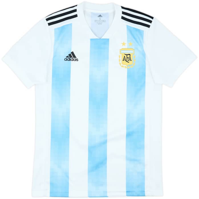 2018-19 Argentina Home Shirt Aguero #7 - 9/10 - (S)