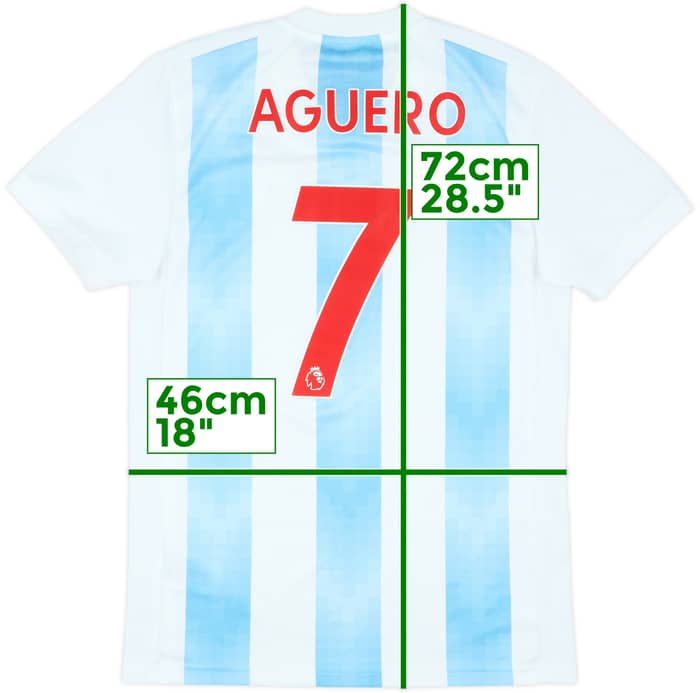2018-19 Argentina Home Shirt Aguero #7 - 9/10 - (S)