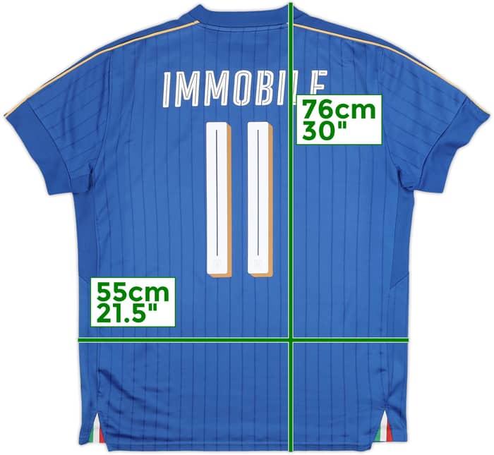 2016-17 Italy Home Shirt Immobile #11 - 8/10 - (L)