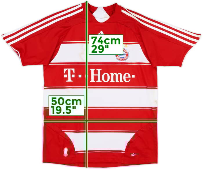 2007-08 Bayern Munich Home Shirt - 7/10 - (XL.Boys)