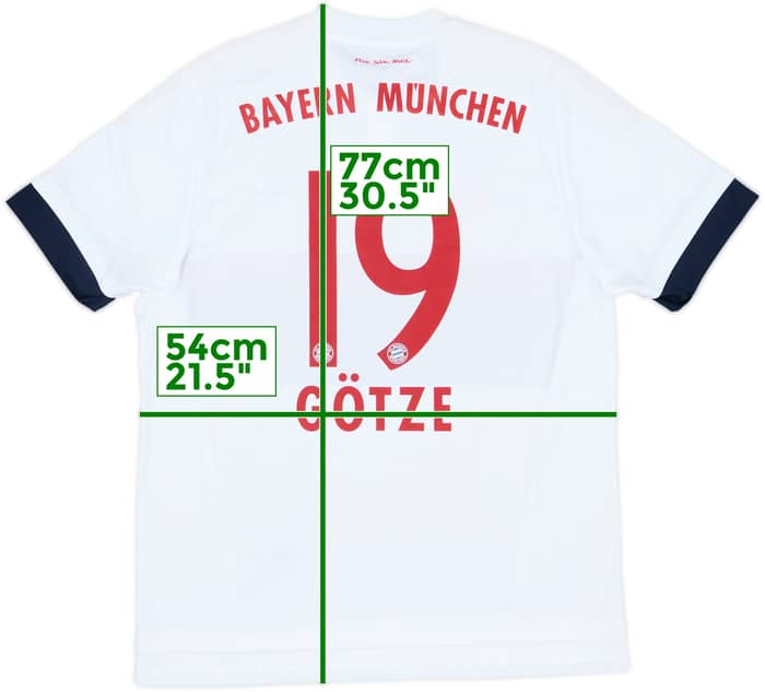 2015-16 Bayern Munich Away Shirt Gotze #19 (L)