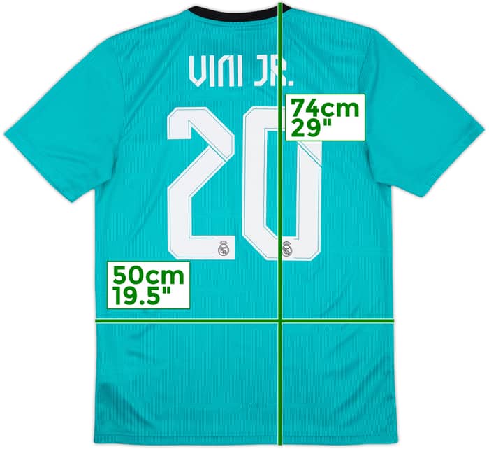 2021-22 Real Madrid Third Shirt Vini Jr #20 - 10/10 - (M)