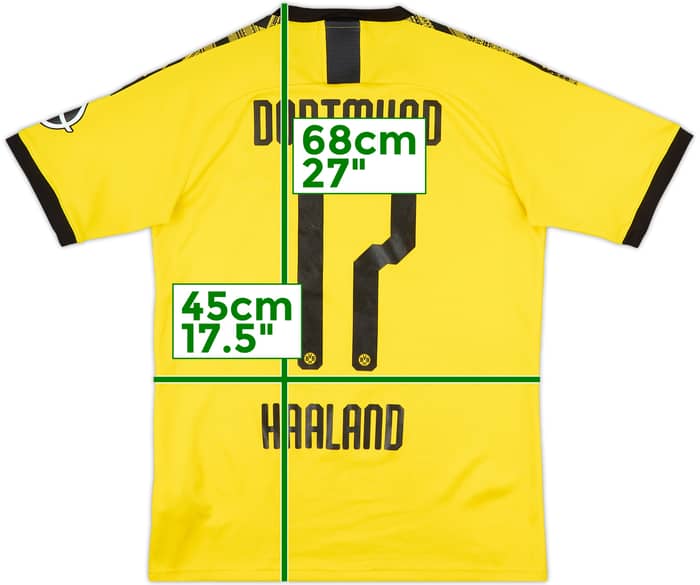 2019-20 Borussia Dortmund Home Shirt Haaland #17 - 8/10 - (S)