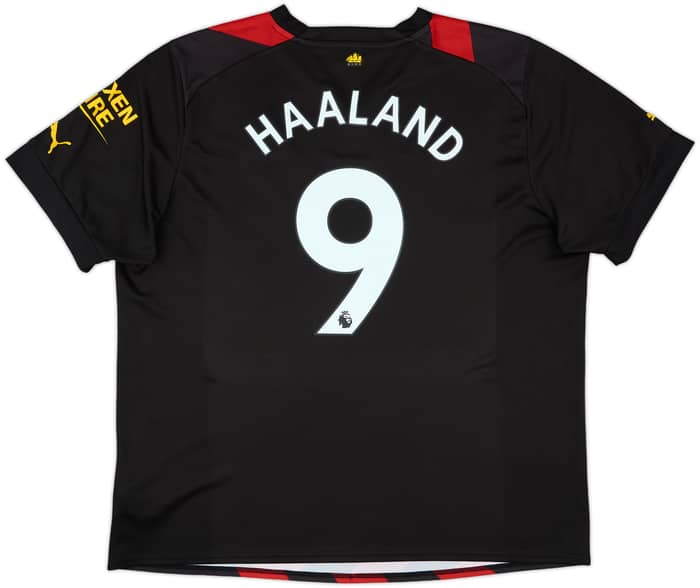 2022-23 Manchester City Away Shirt Haaland #9 - 9/10 - (XXL)