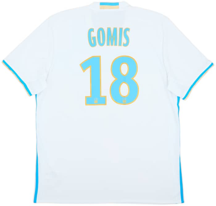 2016-17 Olympique Marseille Home Shirt Gomis #18 - 7/10 - (XL)