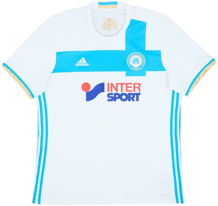 2016-17 Olympique Marseille Home Shirt Gomis #18 - 7/10 - (XL)