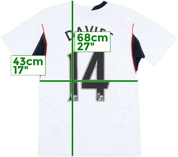 2007-08 Bolton Home Shirt Davies #14 - 8/10 - (S)