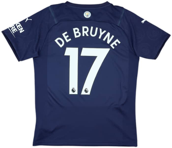 2021-22 Manchester City Third Shirt De Bruyne #17 - 9/10 - (M)