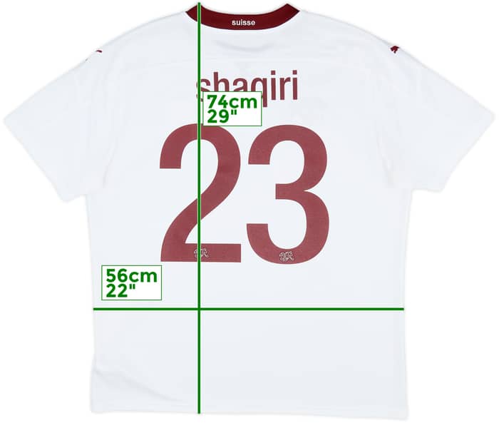 2020-21 Switzerland Away Shirt Shaqiri #23 - 10/10 - (XL)