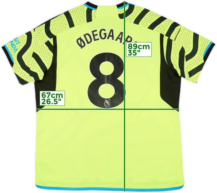 2023-24 Arsenal Away Shirt Ødegaard #8 - 8/10 - (XXL)
